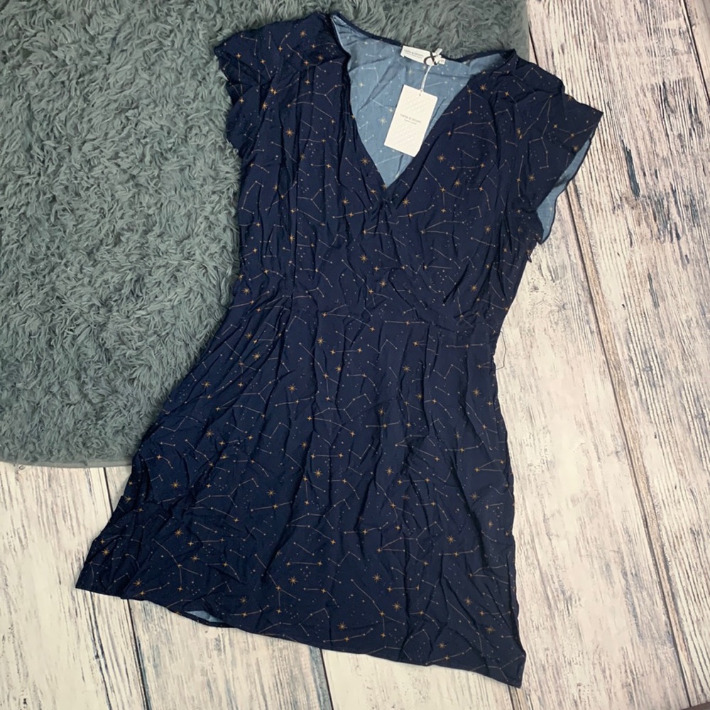 Belle & Bloom I’m the Star Wrap Dress Navy